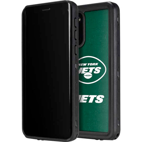 NFL New York Jets Distressed Galaxy S20 Plus Waterproof Case