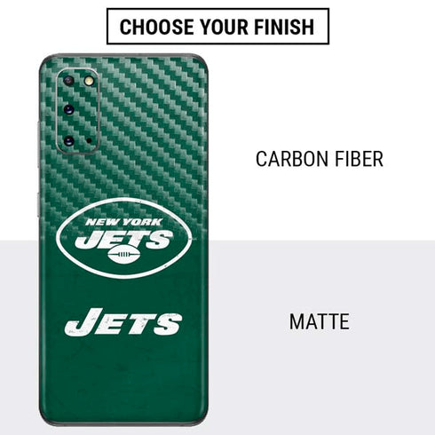 NFL New York Jets Distressed Galaxy S20 Skin