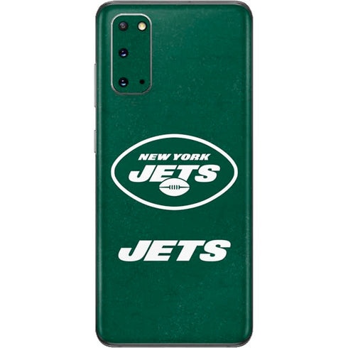 NFL New York Jets Distressed Galaxy S20 Skin