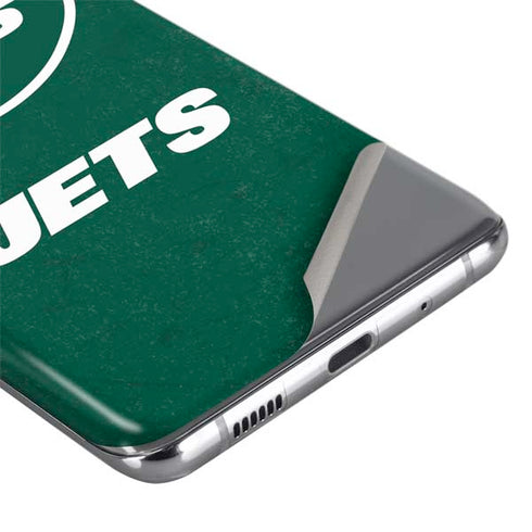 NFL New York Jets Distressed Galaxy S20 Skin