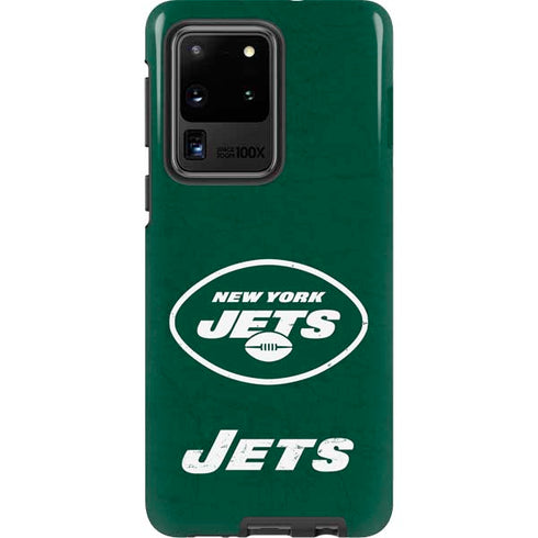NFL New York Jets Distressed Galaxy S20 Ultra 5G Pro Case