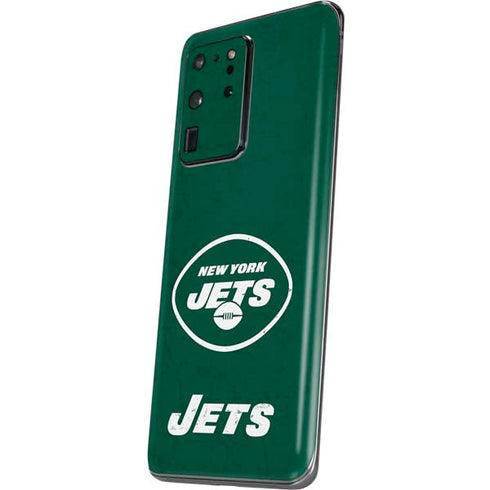 NFL New York Jets Distressed Galaxy S20 Ultra 5G Skin