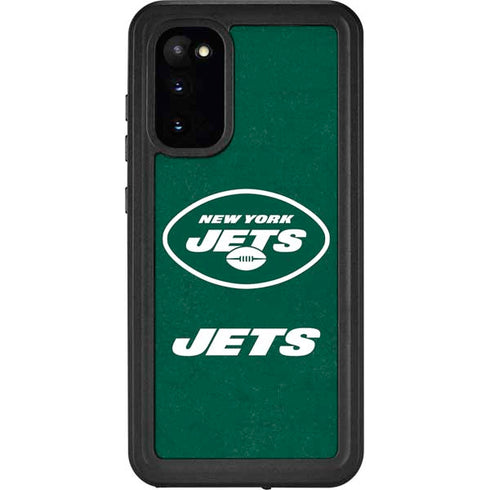 NFL New York Jets Distressed Galaxy S20 Waterproof Case