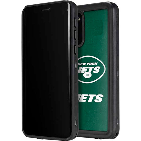 NFL New York Jets Distressed Galaxy S20 Waterproof Case