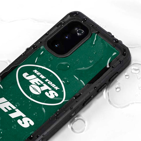 NFL New York Jets Distressed Galaxy S20 Waterproof Case