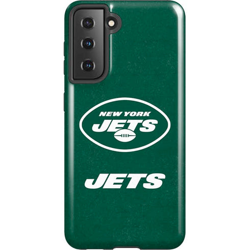 NFL New York Jets Distressed Galaxy S21 5G Pro Case