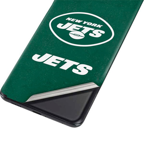 NFL New York Jets Distressed Galaxy S21 5G Skin