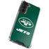 NFL New York Jets Distressed Galaxy S21 FE Clear Case
