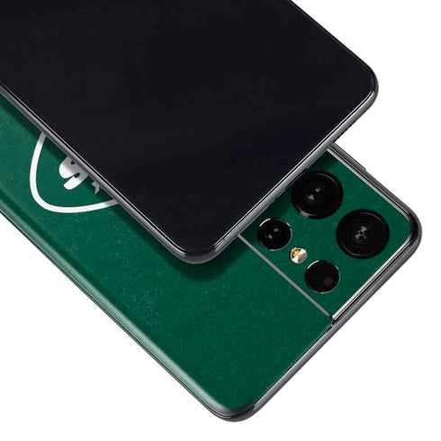 NFL New York Jets Distressed Galaxy S21 Ultra 5G Skin