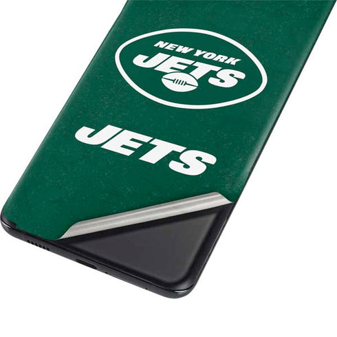 NFL New York Jets Distressed Galaxy S21 Ultra 5G Skin