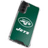 NFL New York Jets Distressed Galaxy S22 Plus Clear Case