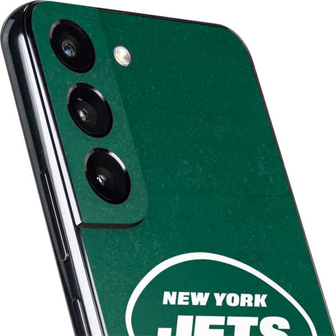 NFL New York Jets Distressed Galaxy S22 Skin