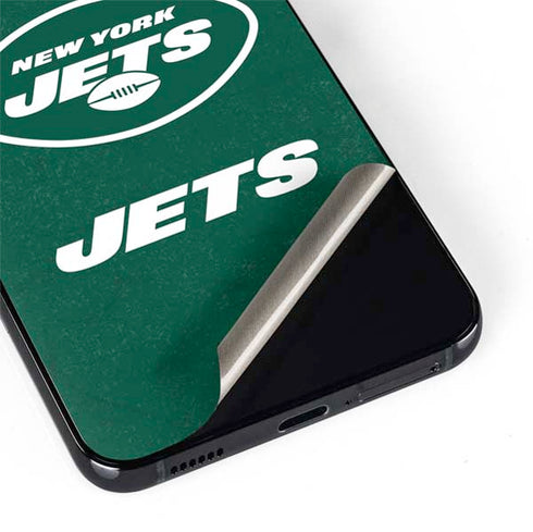 NFL New York Jets Distressed Galaxy S22 Skin