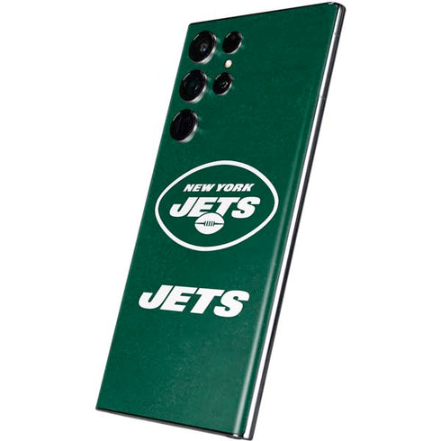 NFL New York Jets Distressed Galaxy S22 Ultra Skin