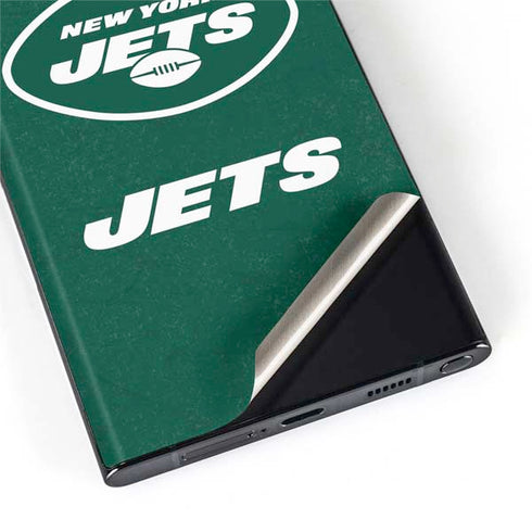 NFL New York Jets Distressed Galaxy S22 Ultra Skin