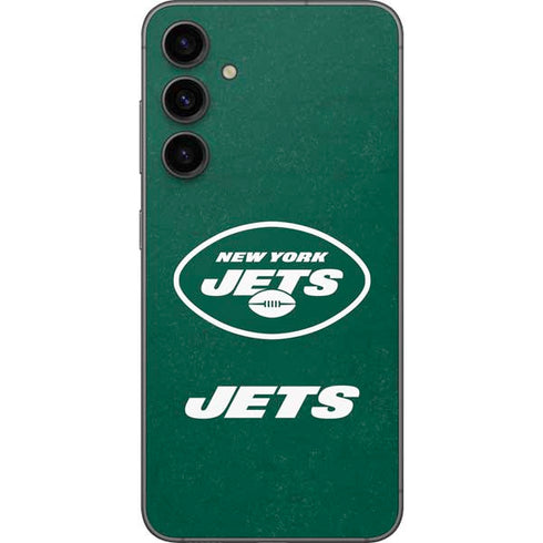 NFL New York Jets Distressed Galaxy S23 FE Skin
