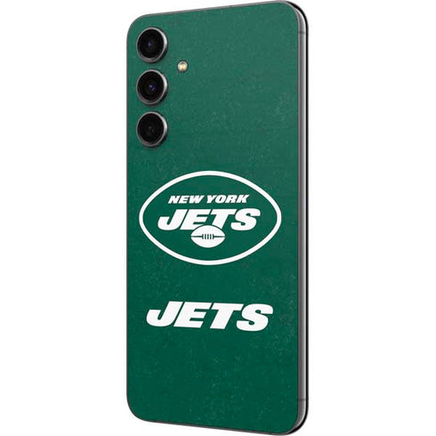 NFL New York Jets Distressed Galaxy S23 FE Skin
