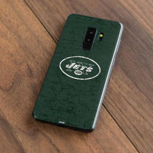 NFL New York Jets Distressed Galaxy S9 Plus Skin