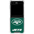 NFL New York Jets Distressed Galaxy Z Flip5 5G Clear Case