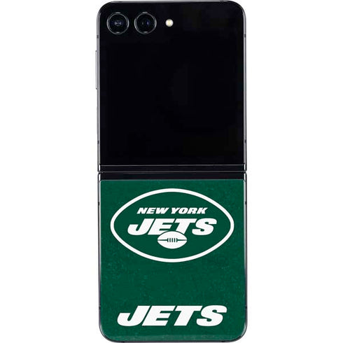 NFL New York Jets Distressed Galaxy Z Flip5 5G Skin