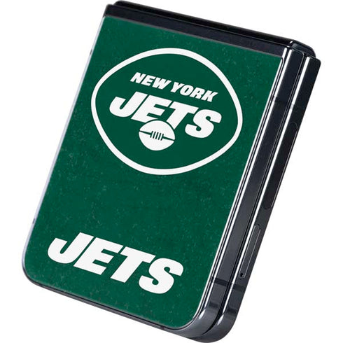 NFL New York Jets Distressed Galaxy Z Flip5 5G Skin