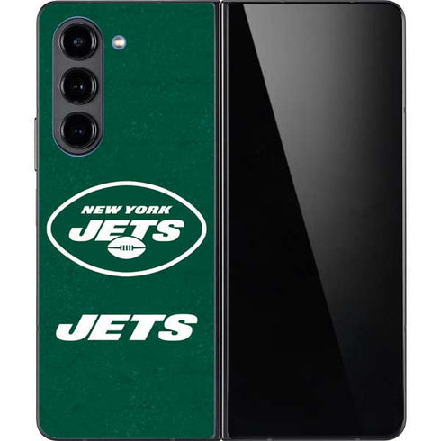 NFL New York Jets Distressed Galaxy Z Fold5 5G Skin