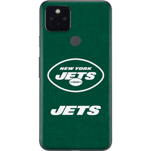 NFL New York Jets Distressed Google Pixel 5a Skin