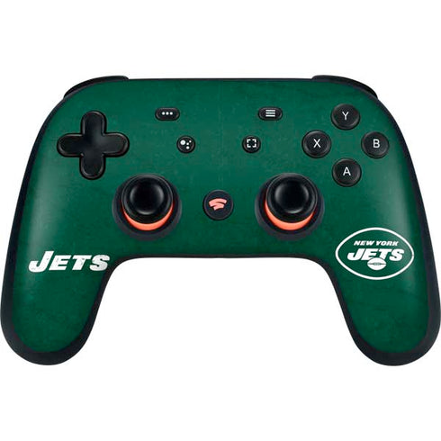 NFL New York Jets Distressed Google Stadia Controller Skin