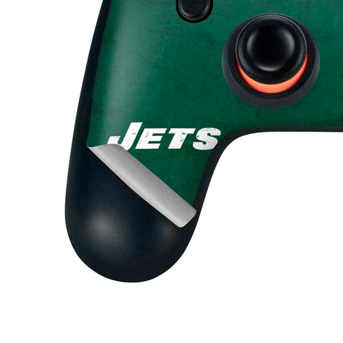 NFL New York Jets Distressed Google Stadia Controller Skin