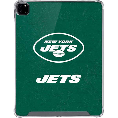 NFL New York Jets Distressed iPad Pro 12.9in (2020) Clear Case