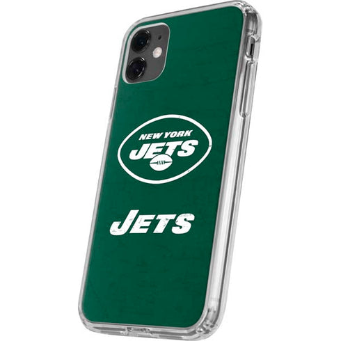 NFL New York Jets Distressed iPhone 11 Clear Case