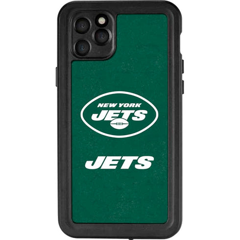 NFL New York Jets Distressed iPhone 11 Pro Max Waterproof Case