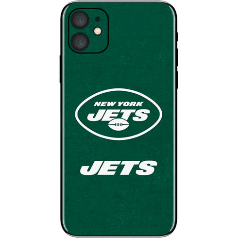 NFL New York Jets Distressed iPhone 11 Skin