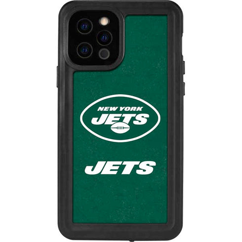 NFL New York Jets Distressed iPhone 12 Pro Waterproof Case
