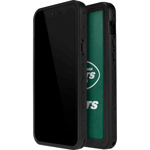 NFL New York Jets Distressed iPhone 13 Mini Waterproof Case