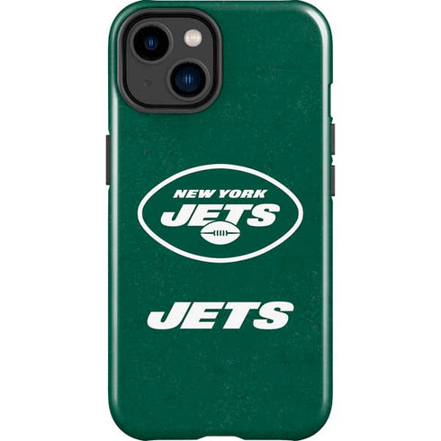 NFL New York Jets Distressed iPhone 15 Plus Impact Case