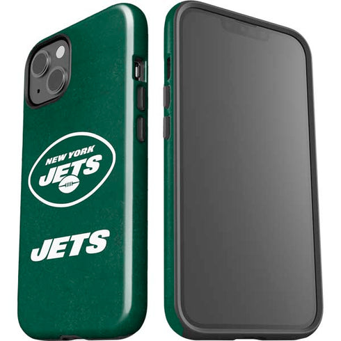 NFL New York Jets Distressed iPhone 15 Plus Impact Case