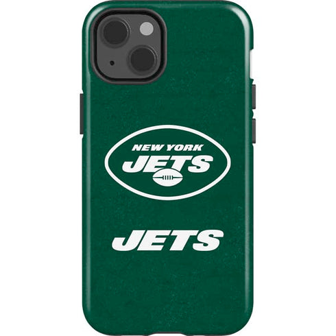 NFL New York Jets Distressed iPhone 15 Impact Case
