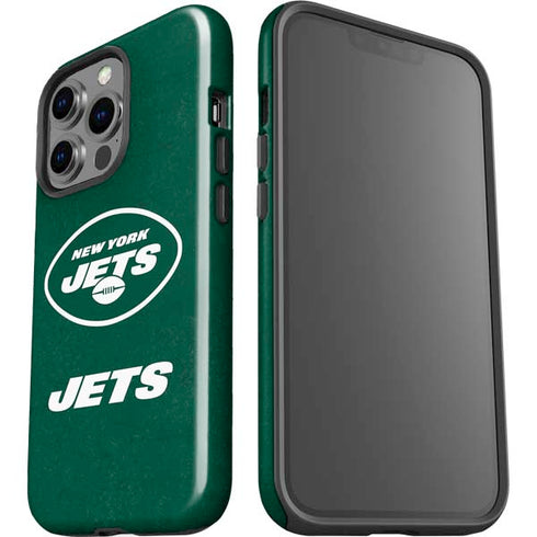 NFL New York Jets Distressed iPhone 15 Pro Impact Case
