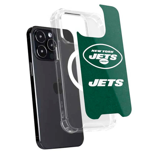 NFL New York Jets Distressed iPhone 14 Pro MagSafe Case