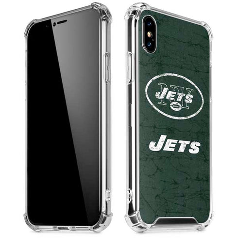 NFL New York Jets Distressed iPhone X/XS Clear Case