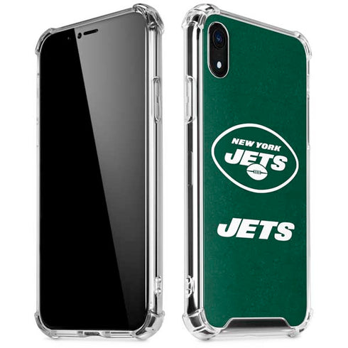 NFL New York Jets Distressed iPhone XR Clear Case