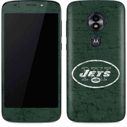 NFL New York Jets Distressed Moto E5 Play Skin