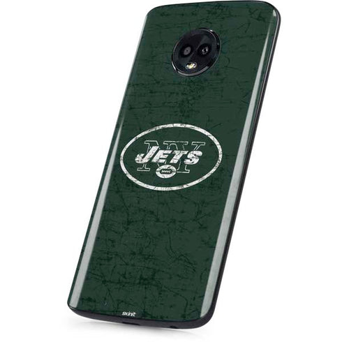 NFL New York Jets Distressed Moto G6 Skin