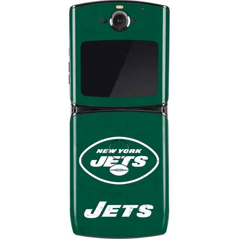 NFL New York Jets Distressed Motorola RAZR Skin
