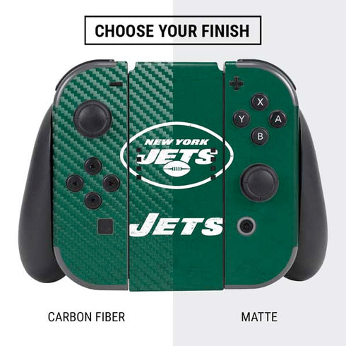 NFL New York Jets Distressed Nintendo Switch Bundle Skin
