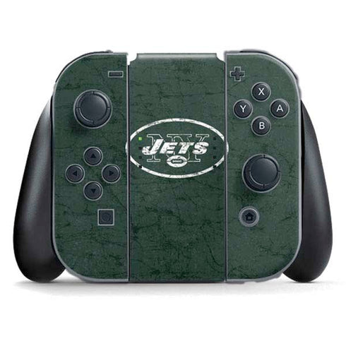 NFL New York Jets Distressed Nintendo Switch (2017-2021) Joy-Con Controller Skin