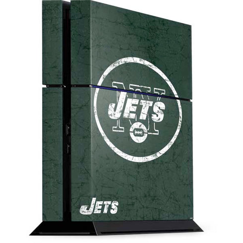NFL New York Jets Distressed PS4 Console Skin