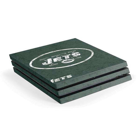 NFL New York Jets Distressed PS4 Pro Console Skin