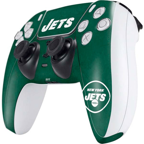NFL New York Jets Distressed PS5 Controller Skin